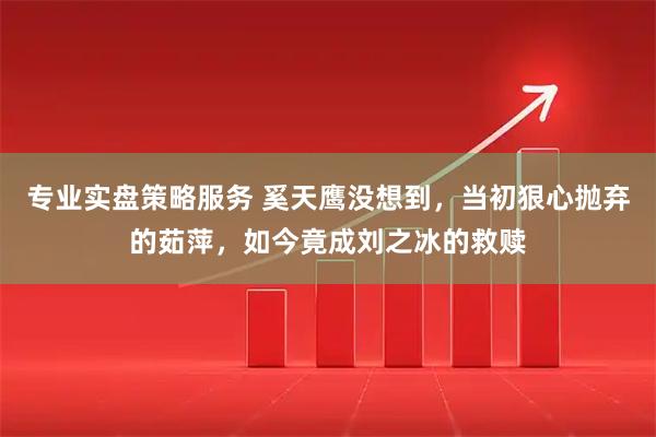 专业实盘策略服务 奚天鹰没想到，当初狠心抛弃的茹萍，如今竟成刘之冰的救赎